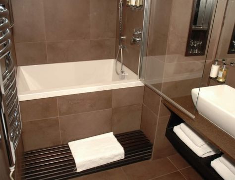 Soaking Tub Shower Combo, Deep Soaker Tub, Small Bathroom With Tub, Bathtubs For Small Bathrooms, Deep Style, Bathtub Shower Combo, Deep Tub, Small Shower Remodel, Tiny Bath