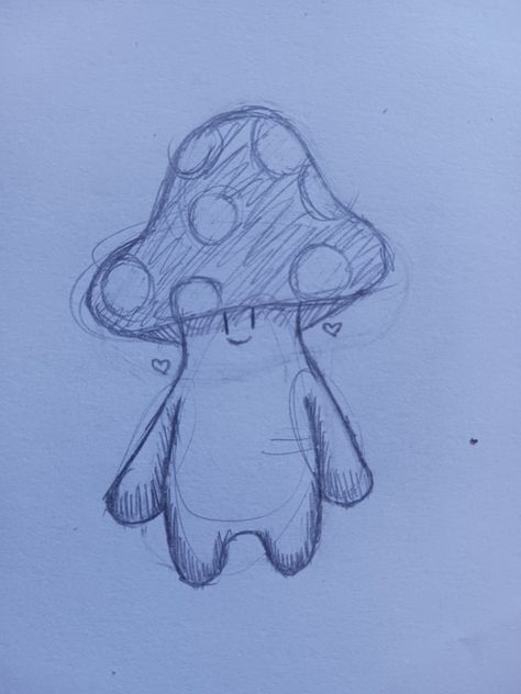 Shroom person Mushroom Guy Drawing, Mushroom People Drawings, October Sketches, Food Plushies, Silly Socks, Cute Easy Doodles, Mushroom Drawing, Cute Sketches, Small Drawings