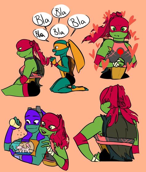 Female Ninja Turtle, Spongebob Anime, Tmnt Girls, Raphael Tmnt, Tmnt Movie, Ninja Turtles Funny, Tmnt Comics, Teenage Mutant Ninja Turtles Artwork, Teenage Mutant Ninja Turtles Art