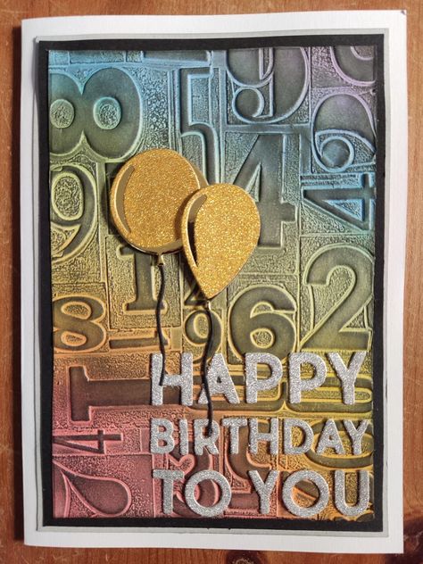 Tim Holtz Birthday Card Ideas, Tim Holtz Cards Ideas Happy Birthday, Tim Holtz Masculine Birthday Cards, Tim Holtz Birthday Cards, Sizzix Projects, Cricut Birthday Cards, Friend Cards, Man Cards, 16th Birthday Card