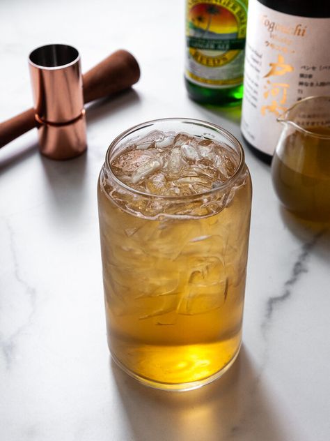 Forget the Year: The Green Tea Whiskey Soda — rikumo journal Tea Simple Syrup, Green Tea Cocktail, Whiskey Soda, Cocktail Recipes Whiskey, Tea Cocktail, Tea Cocktails, Popular Drinks, Bar Spoon, Whiskey Cocktails