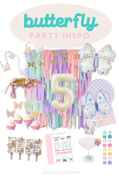 Butterfly Birthday Party Theme, Butterfly Tea Party, Birthday Party Inspiration, Horse Birthday Party, Butterfly Themed Birthday Party, Butterfly Birthday Theme, Baby Birthday Party Theme, Coachella Party, Horse Birthday Parties