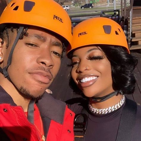 Dearra And Ken, De'arra And Ken, Black Couples Goals, Family Goals, Mr And Mrs, Black Love, Couple Goals, Relationship Goals, Hard Hat