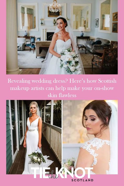 Revealing Wedding Dress, Scottish Makeup, Wedding Dress Reveal, Body Makeup, Wedding Hair And Makeup, Makeup Artists, On Your Wedding Day, Makeup Yourself, Beautiful Weddings