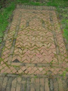 Brick With Holes Walkway, Brick Garden Rugs, Brick Porch, Brick Path, Brick Walkway, Brick Garden, Open Days, Brick Patios, Garden Pathway