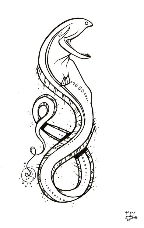 Traditional Eel Tattoo Design, Electric Eel Drawing, Electric Eel Tattoo, Eel Tattoo Design, Moray Eel Tattoo, Eel Drawing, Under The Sea Tattoo Ideas, Eel Art, Eel Tattoo