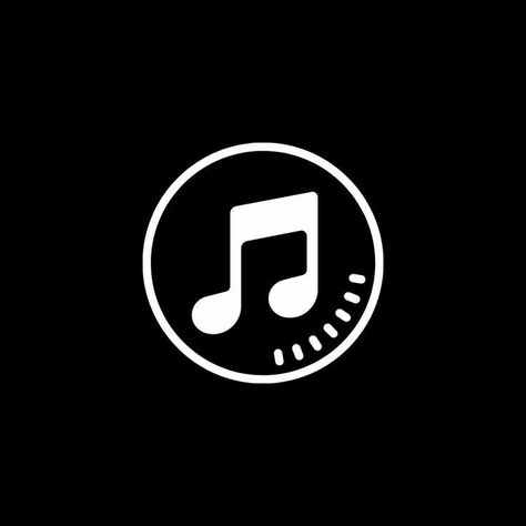 Pink Youtube Icon, App Icon Aesthetic Black, App Icon Black And White, Symbols Wallpaper, Music App Icon, Black App, Widget Design, Iphone Black, App Covers