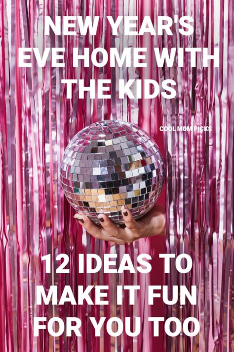 IParents! f you're spending New Year's Eve at home with the kids, these 12 wonderful, creative ideas will make it fun for all of you. | coolmompicks.com Fun New Years Eve Ideas For Kids, New Years Eve Kids Party Ideas, Noon Years Eve Party For Kids, New Years Eve Activities For Kids, New Years Kids Party, New Years Eve For Kids, New Year Eve Kids Activities, Kids New Years Eve Party, Nye Kids