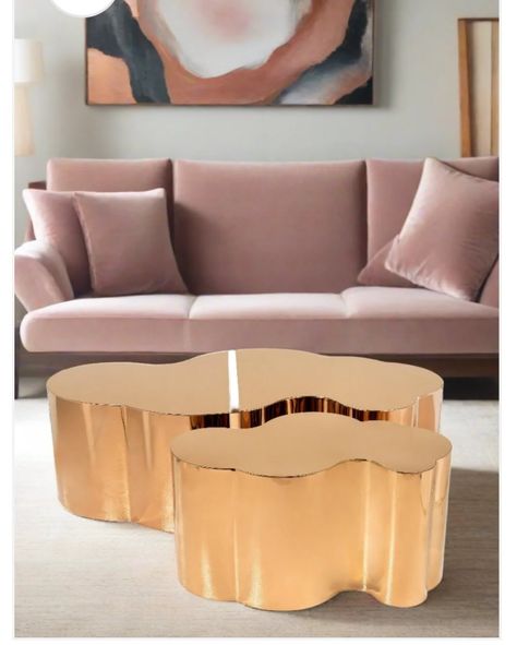 Kate and Luca Tables, they were made for each other. Perfect trio to jazz up your space. Available in rose gold, yellow old and silver. Rose Gold Interior Design, Rose Gold Coffee Table, Rose Gold Interior, Marble Top Coffee Table, Contemporary Seating, Brown Decor, Coffee Table Furniture, Office Lobby, Table 19