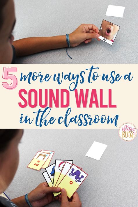 We know that in order for a sound wall to become an effective teaching and learning tool, students must have LOTS of opportunities to interact and engage with it.   In this post, I share 5 simple things you can do to get k-2 students to engage with your classroom sound wall. You'll get simple instructional routines you can implement, sound wall games, and a special sound wall chant with lyrics you can download. Phonemic Awareness Games, Wall Games, Sound Wall, Photo Lessons, Phonics Instruction, Effective Teaching, 2nd Grade Classroom, Teaching Phonics, Teaching And Learning