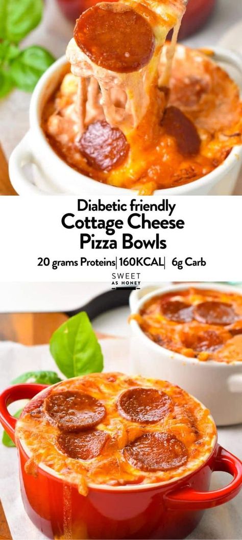 These Cottage Cheese Pizza Bowls are crustless pizza bowls packed with 20 grams of proteins and low-carb, perfect as a quick keto pizza night to fix your pizza cravings. Healthy Crustless Pizza, Low Carb Pizza Ideas, Upside Down Pizza Bowl, Pizza Alternatives Healthy, Pizza Bowls Low Carb, Low Carb Pizza Bowl, Keto Pizza Bowl, Keto Cottage Cheese Recipes, Cottage Cheese Pizza Bowl