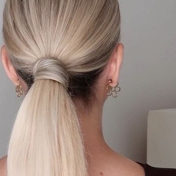 Hidden Hair Tie Ponytail, Easy Wedding Guest Updo, Hidden Ponytail, Tie Hack, Wedding Guest Updo, Hairstyle Ponytail, Easy Wedding, Ponytail Hairstyle, Updo Hairstyle