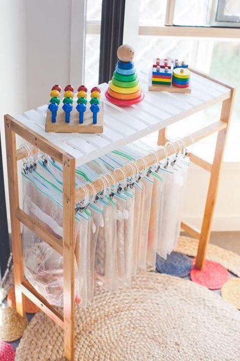 20 of the coolest Kmart hacks EVER! Kmart Hack, Toy Room Storage, Nursery Hacks, Kmart Hacks, Toy Storage Ideas, Puzzle Storage, Stationary Organization, Interior Design Minimalist, Classroom Organisation