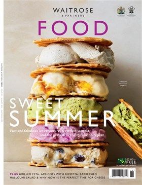 Waitrose Food Magazine Food Magazine Cover, Watermelon Sangria, Waitrose Food, Halloumi Salad, Food Magazine, Ice Cream Sandwich, Bits And Bobs, Sangria, Summer Recipes