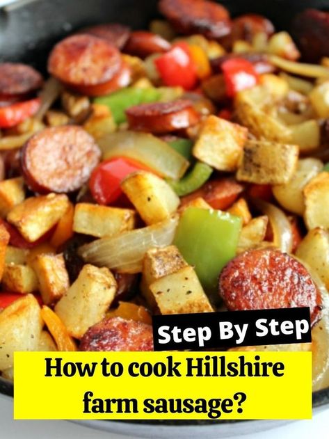 Hillshire Farm Sausage Recipes, Eckrich Sausage, Bratwurst Sausage, Smoked Sausage Recipes, Sausage Dinner, Breakfast Sausage Recipes, Moms Cooking, Smoked Sausage, Sausage Breakfast