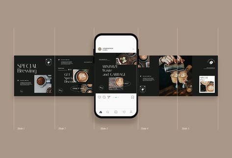 #Carousel_Social_Media_Design #Coffee_Shop_Instagram_Feed #Coffee_Social_Media_Design #Carousel_Inspiration Carousel Social Media Design, Coffee Shop Instagram Feed, Coffee Social Media Design, Carousel Inspiration, Social Media Manager Aesthetic, Coffee Shop Instagram, Coffee Poster Design, Social Media Branding Design, Instagram Carousel