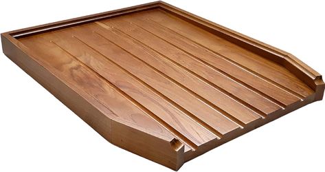 Traditional Belfast Butler Sink Wooden Draining Board Made Fom Solid Oak Wood Belfast Sink Draining Board, Blockboard Wood, Counter Edges, Draining Board, Belfast Sink, Butler Sink, Sink Drainer, Wooden Chopping Boards, Clean Sink