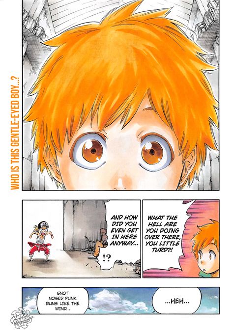 kurosaki kazui. ichigo's and orihime's child Kazui Kurosaki, Ichigo And Orihime, Ichigo Y Rukia, Byakuya Kuchiki, Orihime Inoue, Raw Manga, Bleach (anime), Bleach Manga, Tv Characters