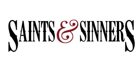 Saints and Sinners Tattoo Shop Logo by Alexx Marshall, via Behance Saints Symbol, Saints Tattoo, Quote Drawings, Sinners And Saints, Saint Tattoo, Sinner Saved By Grace, Sg Logo, Group Names, On Stranger Tides