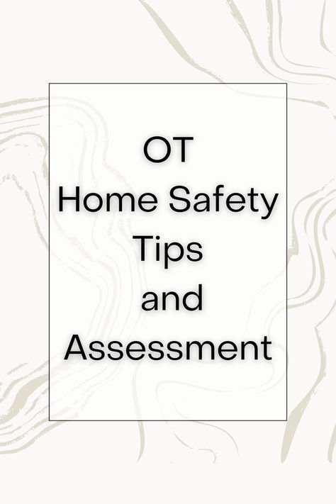 Are you an occupational therapy student or new adult-based OT looking for the most useful occupational therapy home safety tips and/or home assessment information? We’ve created this handy guide just for you to help keep your patients safe at home. Occupational Therapy Student, School Based Therapy, Home Safety Tips, Safety Checklist, One Level Homes, Safety Awareness, Activities For Adults, Occupational Therapist, Home Safety