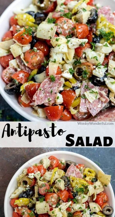 Antipasto Salad Recipe, Healthy Low Carb Dinners, Recipe Low Carb, Antipasto Salad, Breakfast Low Carb, Low Carb Salad, Low Carb Diets, Low Carb Lunch, Keto Meal Prep