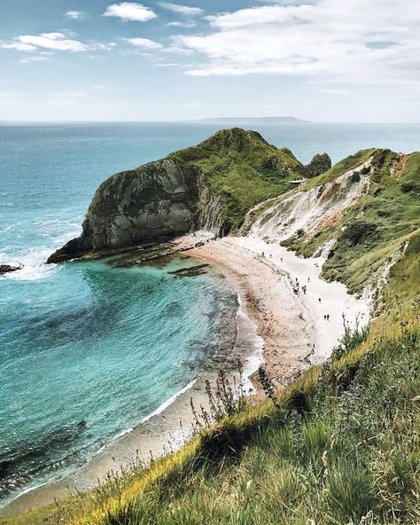 Lulworth Cove Dorset, Large Yard Landscaping Ideas, Coastal Photos, Large Yard Landscaping, Lulworth Cove, Durdle Door, Blue Barn, Dorset Coast, Dorset England