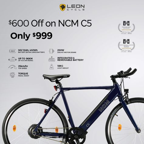 Get your NCM C5 Electric Bike now just for $999 and Save $600. Enjoy your savings and ride smoother, simpler and more fun Electric Bike. Equipped with Intelligent Torque Sensor, Fast Charging and Large Battery for maximum range. Buy Now, Pay Later! Interest-Free Installments Get your e-bike now! #ElectricBikes #electricbikesale #ncmebikes #blackfridaysale Clever Ads, Bicycle Advertising, Electronic Bike, Electric Cycle, Advertising Pictures, Bicycle Brands, Banner Design Inspiration, Billboard Design, Fat Bike