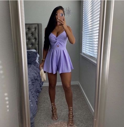 Graduation Romper Outfit, Purple Romper Outfit, Graduation Romper, Romper Outfit Dressy, Purple Bachelorette Party, Bridesmaid Rompers, Purple Romper, Romper Summer, Bachelorette Party Outfit