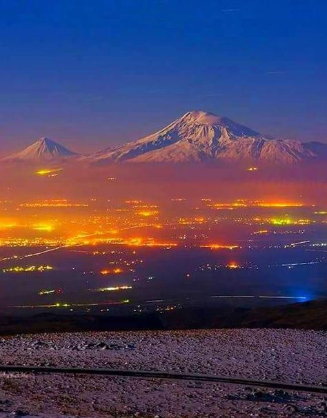 Yerevan and Biblical mount Ararat Mount Ararat, Armenia Travel, Armenian History, Images To Paint, Trip To Turkey, Beautiful Winter Scenes, Armenian Culture, Mountain Wallpaper, Turkey Travel