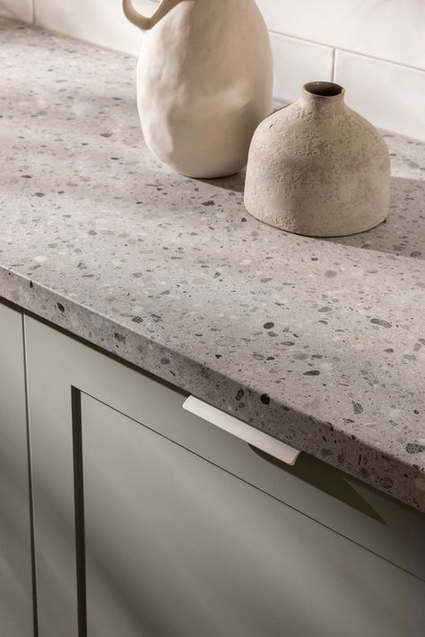 A touch of luxury without the price tag 😍  Pictured is our stone-look and silica-free laminate benchtop, terrazzola!  Discover kaboodle's full range of laminate benchtops via the link in bio. . . . #kaboodle #kaboodlekitchen #laminatebenchtops #kitchenbenchtops  #stonelookbenchtops #designtips #style #homedecor #interiordesign #homeinspo #inspiration #homerenovation #interior Kitchen Bench Tops, Laminate Benchtop, Kaboodle Kitchen, Laundry Reno, Kitchen Benchtops, Laundry Room Renovation, Kitchen Benches, Design Hack, Room Renovation