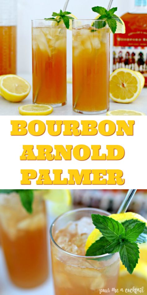 Arnold Palmer Cocktail, Arnold Palmer Recipe, Woodford Reserve, Bourbon Drinks, Kentucky Bourbon, Arnold Palmer, Boozy Drinks, Bourbon Cocktails, Whiskey Drinks