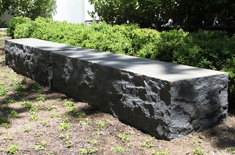 Black Tapestry, Landscape Stone, Stone Bench, Wall Seating, Street Furniture, Paving Stones, New Home Designs, Landscape Projects, Outdoor Bench