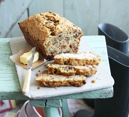 The hidden veg in this courgette loaf cake keeps it moist while the walnuts add crunch. Chocolate Courgette Cake, Beetroot Chocolate Cake, Apple Loaf Cake, Courgette Cake, Loaf Cake Recipes, Zucchini Bread Recipe, Tray Bake, Tea Ideas, Zucchini Bread Recipes