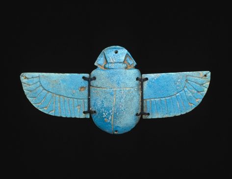 Winged Scarab Amulet | The Art Institute of Chicago Winged Scarab, Egypt Jewelry, Late Period, Old Egypt, Beading Netting, Byzantine Art, Egyptian History, Ancient Egyptian Art, Egyptian Jewelry