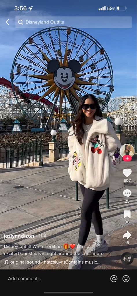 Disneyland Sweater Outfit, Cute Outfits For Disney World Winter, Disney Cold Outfit, Disney World Outfits Winter Cold Weather, Disney Outfits Cold Weather, Rainy Day Disneyland Outfit, Disney Cold Weather Outfit, Winter Outfits For Disneyland, Disney Park Outfit Winter