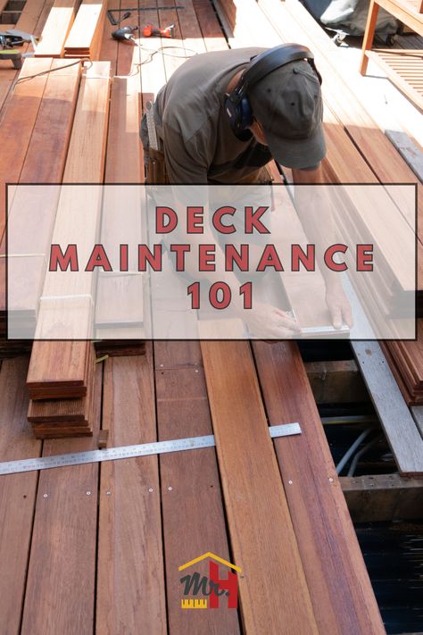 Without regular maintenance, your deck will begin to wear faster, look more rundown and require repairs more frequently. Although it can be a bit of a chore, properly taking care of your outdoor space—much like you take care of your home—is very important. Deck Maintenance, Deck Remodel, Solid Stain, New Deck, Deck Boards, Deck Furniture, Pressure Washing, Wood Deck, We Can Do It