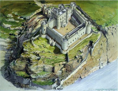 Wales Castles, Harlech Castle, Europe Castles, Castle Layout, Welsh Castles, British Castles, Richard Ii, Chateau Medieval, Medieval Architecture