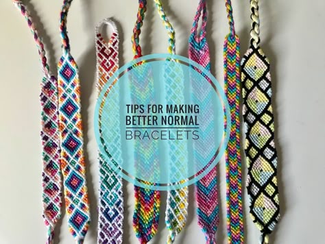 Our today's pick from the tutorials category: Tips for Making Better Normal Bracelets #friendship #bracelets #bracelet #tutorial #tip #tips #improve #segment #straight #edge #edges #read #end #ending. Ending A Friendship Bracelet, School Friendship, Hannah Ideas, Friendship Bracelet Tutorial, Brazilian Bracelet, Bracelet Book, Teen Crafts, Braided Friendship Bracelets, Bracelet Tutorials