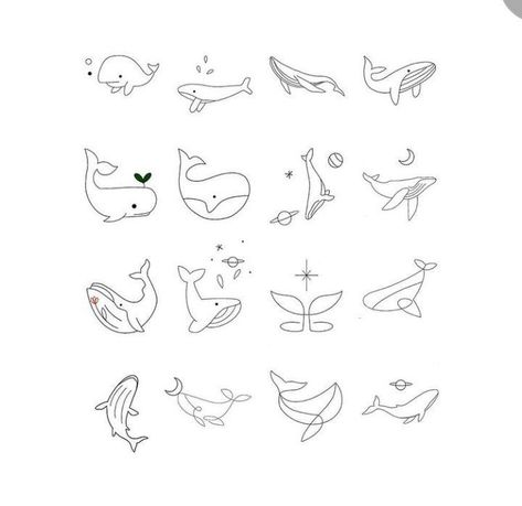 Whale Line Art Tattoo, Cartoon Whale Tattoo, Mini Whale Tattoo, Whale Doodle Simple, Cute Whale Tattoo, Fine Line Whale Tattoo, Seal Tattoo Simple, Tiny Whale Tattoo, Small Whale Tattoo