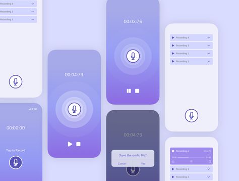 Recording UI by Emi Westside Keyboard Shortcuts, Ux Ui, Audio Recording, App Ui, Design Web, User Interface, Ui Design, Mobile App, The Voice