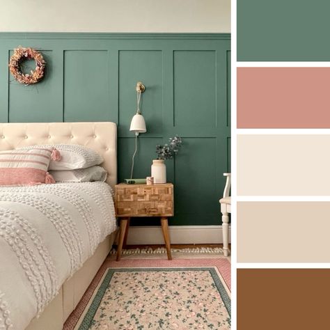 I made a collage with Coolors! Dark Green And Coral Bedroom, Green And Coral Bedroom, Coral And Green Bedroom, Green Room Colors, Coral Bedroom, Green Room, Room Color Schemes, Green Rooms, Bedroom Green