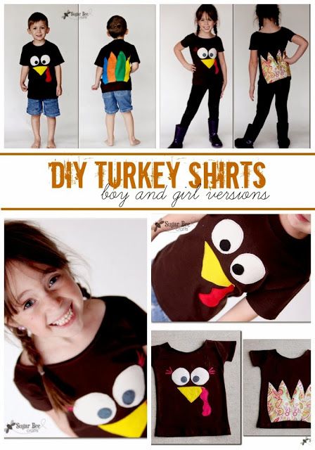 How to make Turkey Shirts - it's a super fun Thanksgiving Fall Craft! So cute - face on the front, tail feathers on the back. Be sure to check out both the girl and boy version! Turkey Bowl, Diy Turkey, How To Make Turkey, Thanksgiving Craft, Turkey Trot, Turkey Shirts, Diy Thanksgiving, Thanksgiving Diy, Mason Jar Crafts Diy