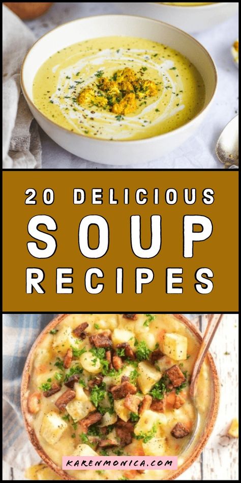 Comfort yourself with some Healthy Vegetable Soup during the cold weather. Below you will find 20 of the best Vegetable Soup Recipes that are homemade and easy to prepare too. Easy Recipes Soup, Healthy Vegetable Soup Recipes, Best Vegetable Soup, Best Vegetable Soup Recipe, Healthy Vegetable Soup, Vegetable Soup Healthy, Comfort Soup Recipes, Homemade Soup Recipe, Fall Soup Recipes