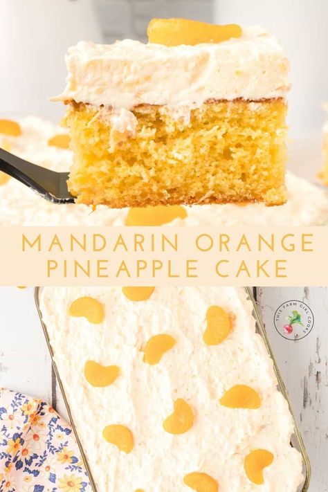 Pig Pickin Cake Recipe, Mandarin Orange Cake Recipe, Fluff Frosting, Orange Pineapple Cake, Mandarin Cake, Mandarin Orange Cake, Pineapple Fluff, Pig Pickin, Cake With Pineapple