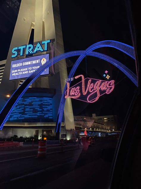 #lasvegas #stratosphere #city #night #lights City Night Lights, Vegas Outfits, Las Vegas Outfit, Vegas Outfit, Vision Board Manifestation, City Night, Vegas Baby, City Views, Night Lights