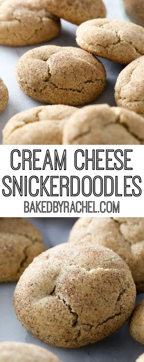 Cream Cheese Snickerdoodle Cookies, Cream Cheese Snickerdoodles, Snickerdoodle Cookies Easy, Cream Cheese Cookie Recipe, Homemade Cream Cheese, Cookies Gluten Free, Wedding Cookie, Snickerdoodle Cookies, Baking Substitutes