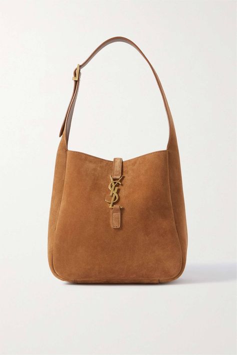 The 18 Best Designer Tote Bags to Know About | Who What Wear UK Suede Ysl Bag, Suede Brown Bag, Suede Bags For Women, Ysl Suede Bag, Classic Bags Timeless, Ladies Purses Handbags Style, Ysl Suede, Yves Saint Laurent Bag, Ysl Purse