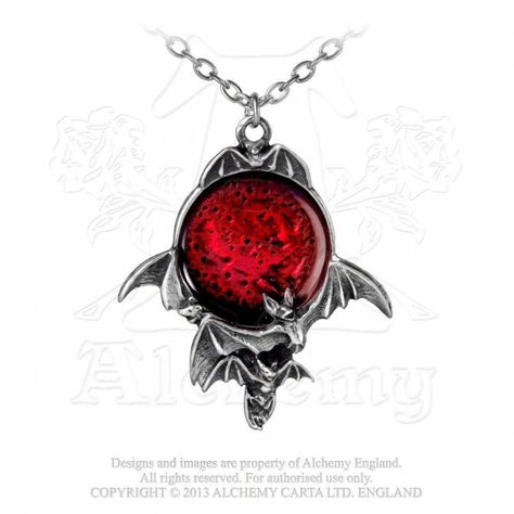 Blood Moon Vampire Diaries Necklace Jewelry, Vampire Jewelry Victorian, Blood Infused Jewelry, Alchemy Gothic Jewelry, Vampire Necklace, Dramatic Necklace, Gothic Jewellery, Alchemy Gothic, Buster Brown