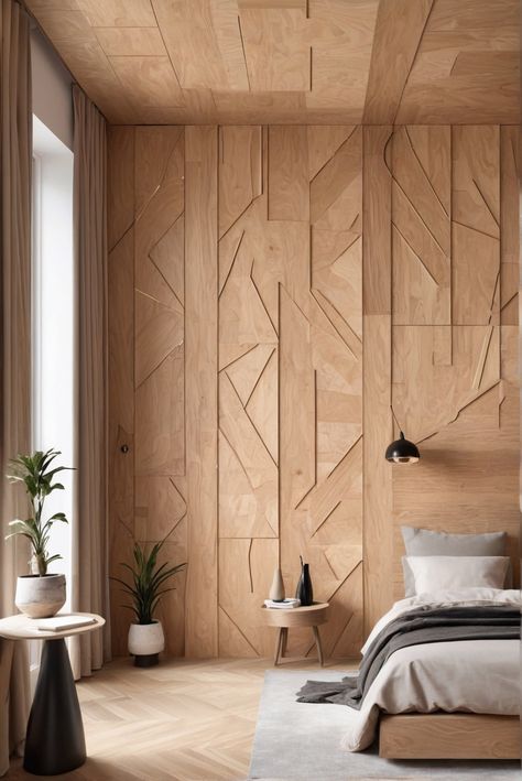 1. Plywood 
2. Wall decor 
3. Interior design 
4. Home improvement Plywood Wall Paneling, Plywood Ceiling, Budget Friendly Living Room, Installing Wainscoting, Plywood Wall, Loose Furniture, Fabric Covered Walls, Architecture Design Process, Plywood Walls