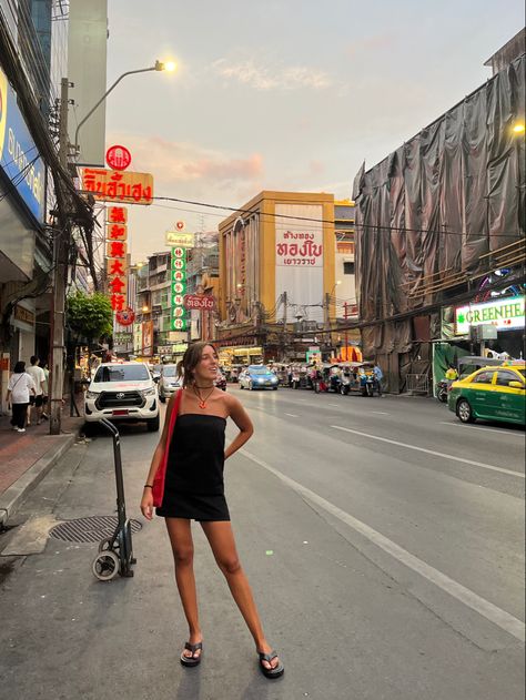 Summer In Asia Outfit, Bangkok Aesthetic Outfit, Summer Vietnam Outfit, Travel Asia Outfit, Asia Backpacking Outfit, Bangkok Thailand Aesthetic Outfit, Vietnam Trip Outfit, Vietnam Aesthetic Outfit, Vietnam Holiday Outfits